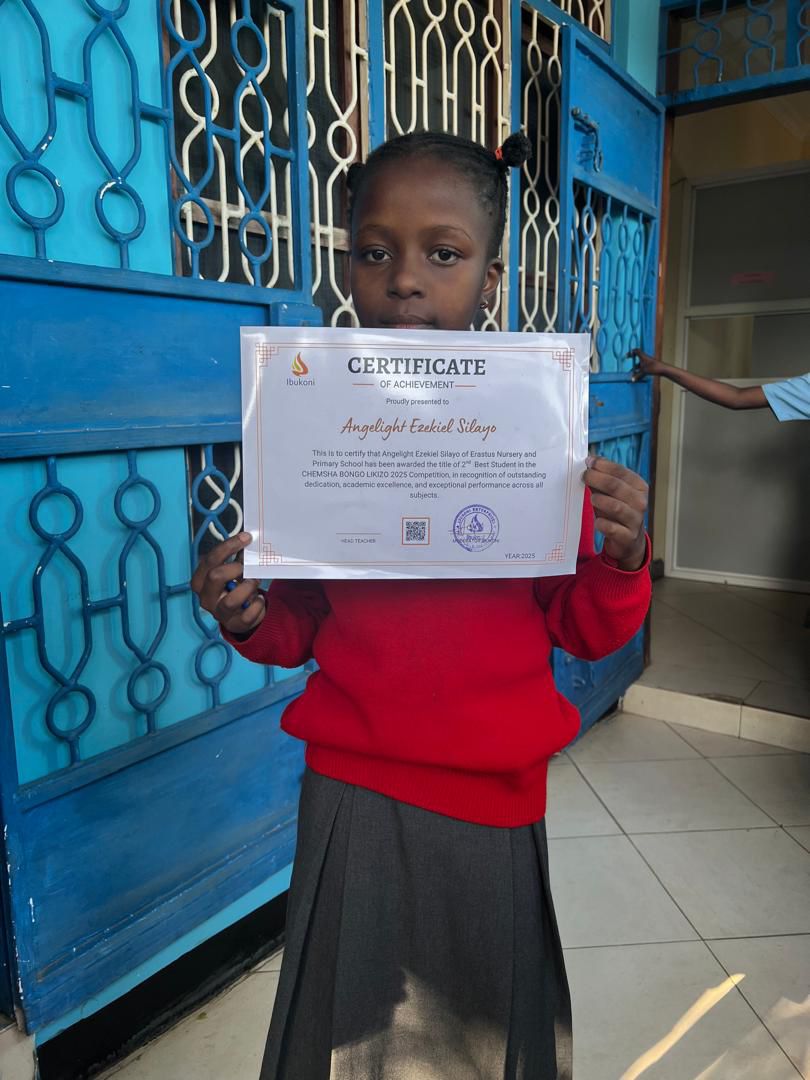 Erastus certificate moment