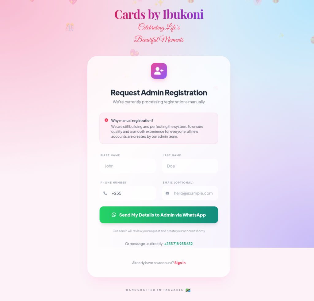 Cards by Ibukoni — invitation designer
