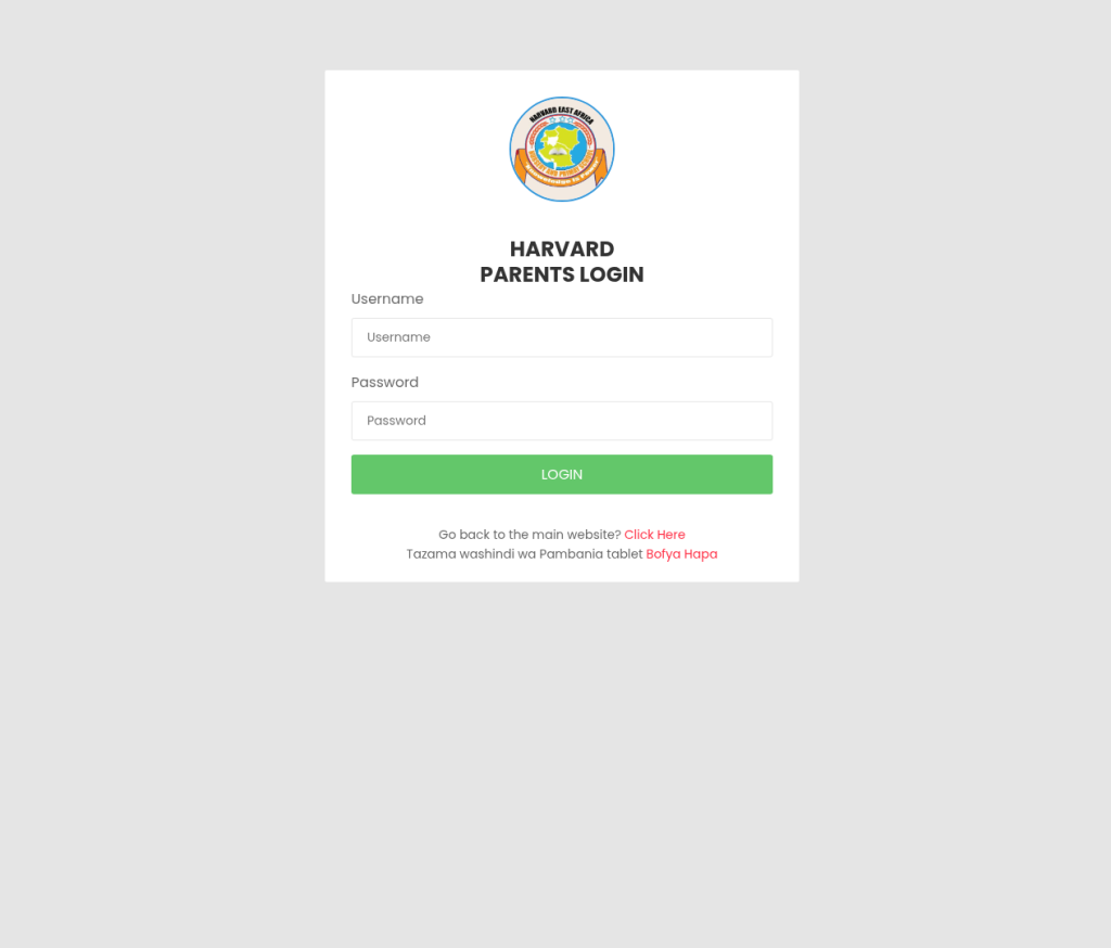 iRS parent login portal